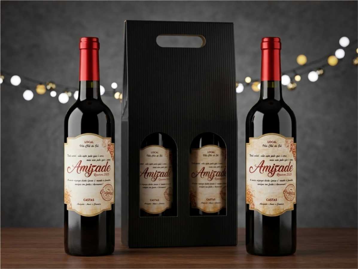 Garrafas de Vinho Personalizadas